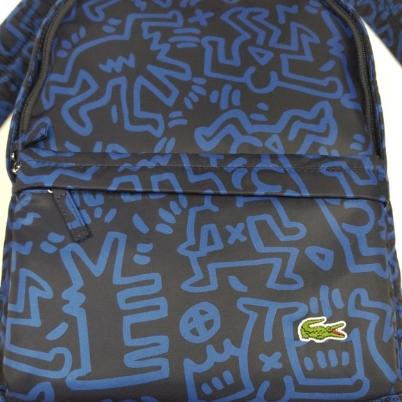 lacoste keith haring backpack
